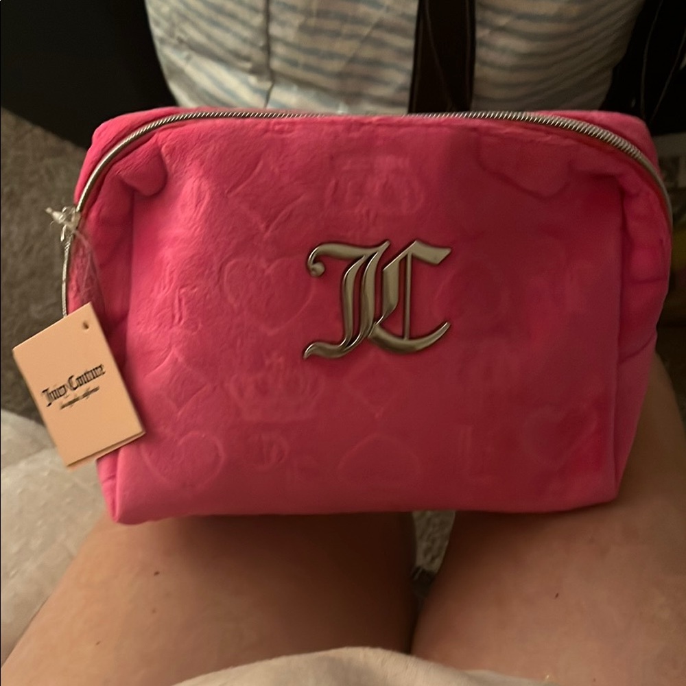 Juicy Couture Pink Velvet Cosmetic Case